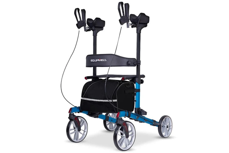 Equipmed ErgoStride Upright Rollator - Blue